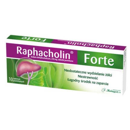 Raphacholine Forte 250 mg Coated Tablets 10 pcs