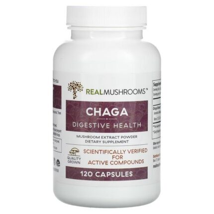 Real Mushrooms Chaga Digestive Health 120 Capsules