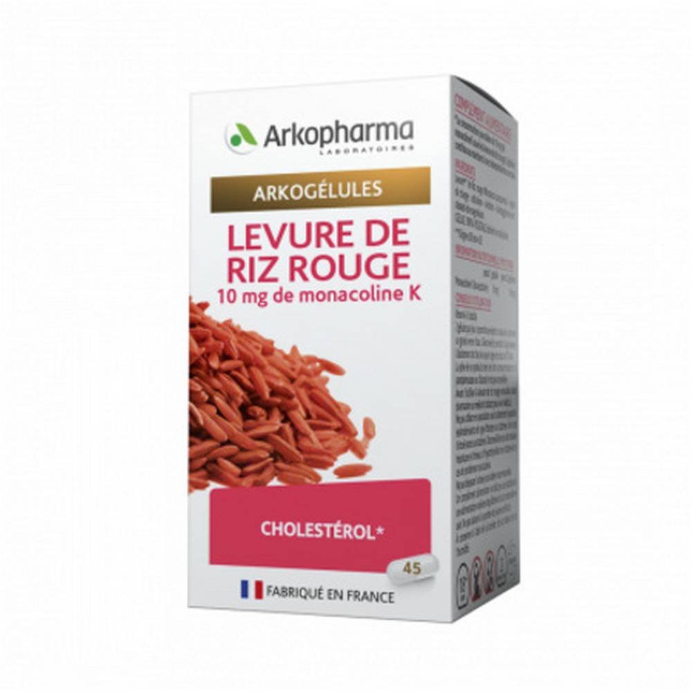 red yeast rice 45 levure de riz rouge Red Yeast Rice 45 Capsules