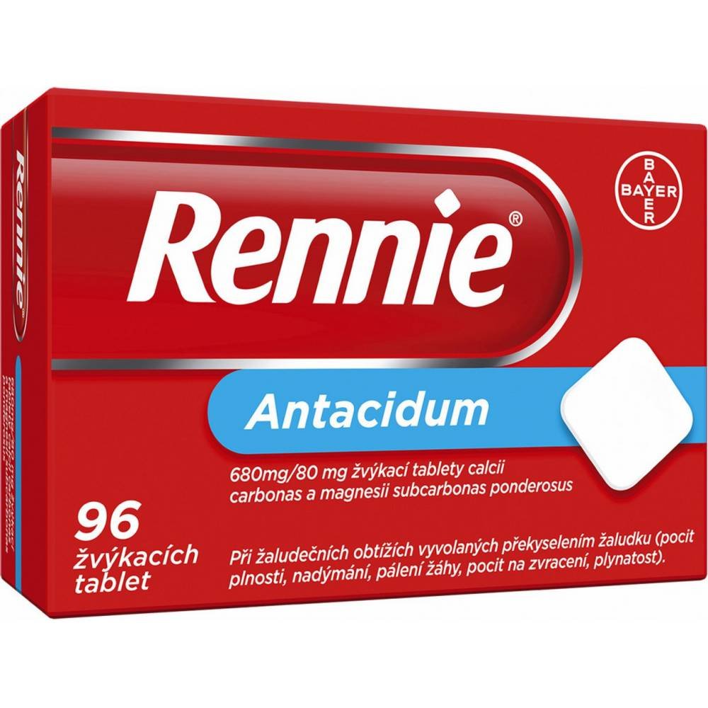 rennie 680mg80mg 96 Rennie 680 mg / 80 mg Chewable Tablets 96 pcs