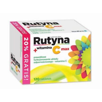 Rutin + vitamin C Max, tablets, 120 pieces