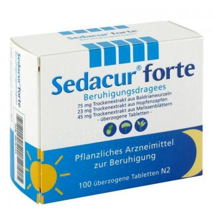 Sedacur Forte Sedative Dragees 100 pcs