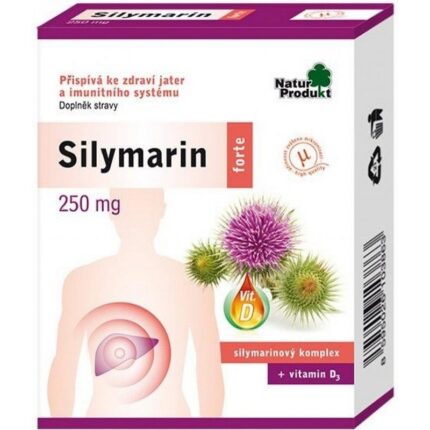Silymarin Forte 250 mg + vitamin D 40 tab