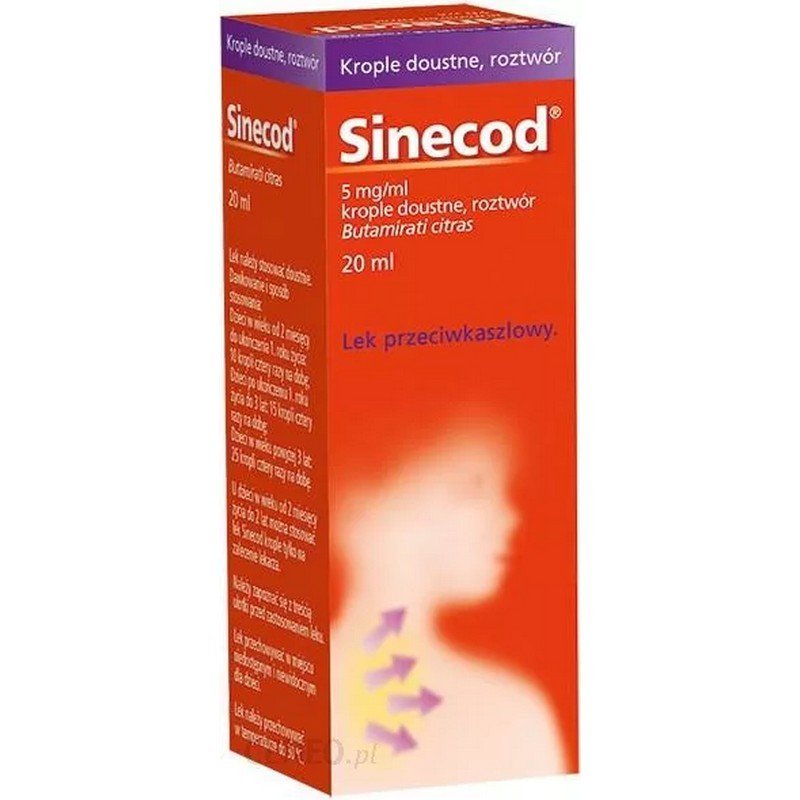 sinecod 5 mg ml 20ml Sinecod 5 mg/ml Oral Drops 20 ml