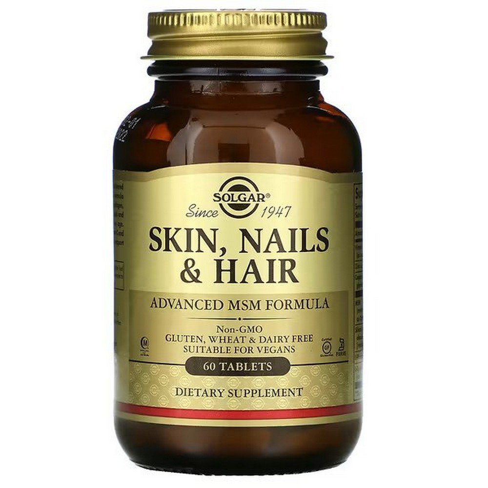 solgar skin nails and hair skin nails and hair advanced msm formula 60 tablets Solgar Skin, Nails & Hair – Advanced MSM Formula, 60 Tablets