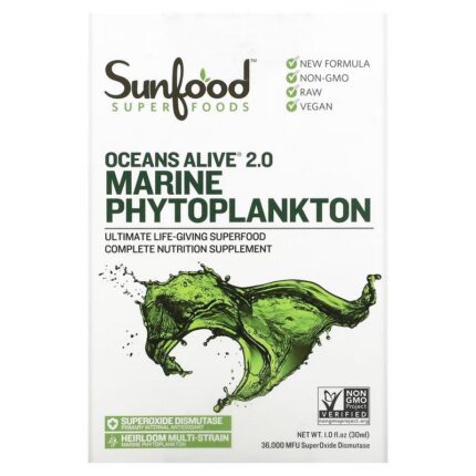 Sunfood Ocean's Alive 2.0 Marine Phytoplankton 1 fl oz 30 ml