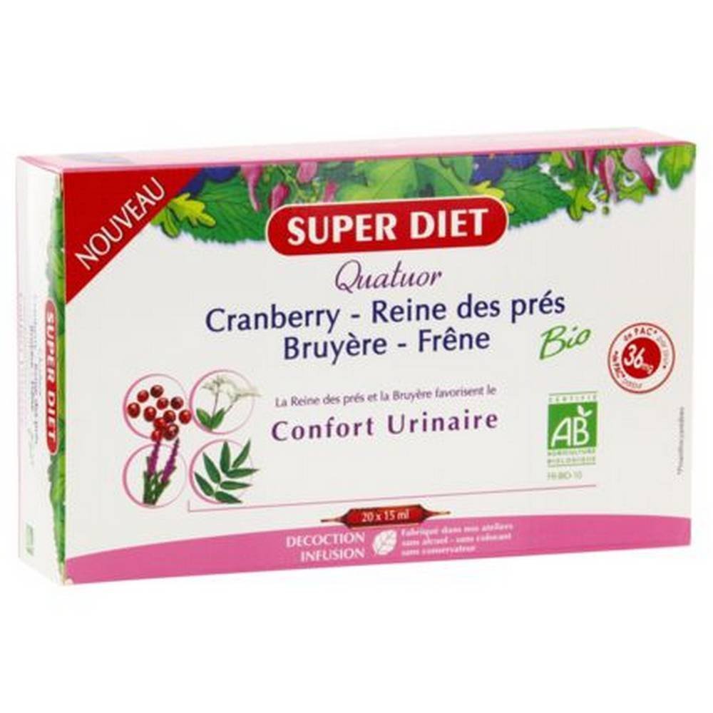 superdiet four bio comfort to urinate 20 superdiet quatuor bio confort urinaire Superdiet Four Bio Comfort to Urinate – 20