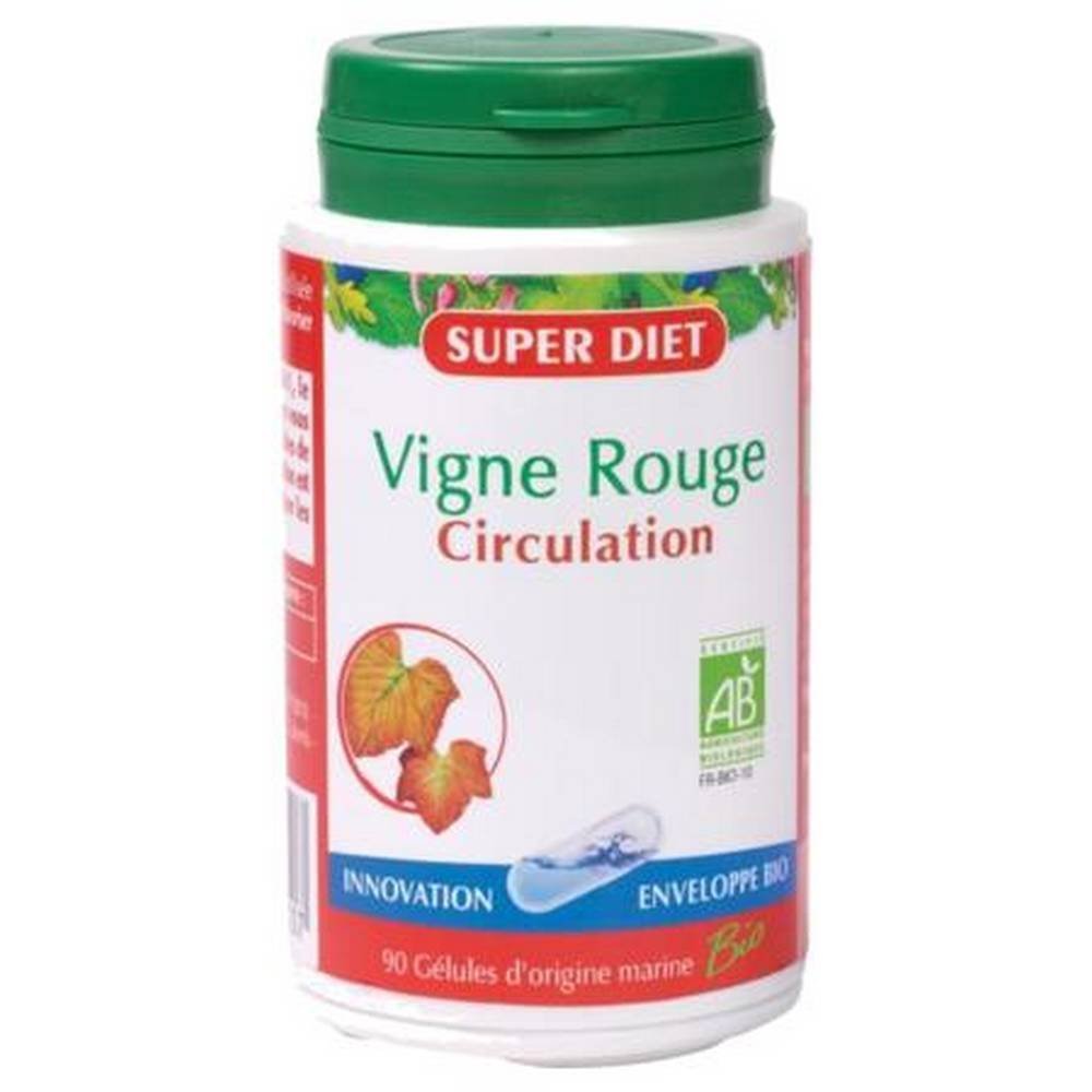 superdiet organic red vine 90 superdiet vigne rouge bio Superdiet Organic Red Vine – 90 Capsules