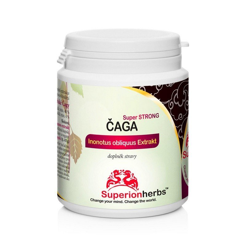 superionherbs caga sibirska kapsle SUPERIONHERBS SIBERIAN CHAGA, 90 CAPSULES