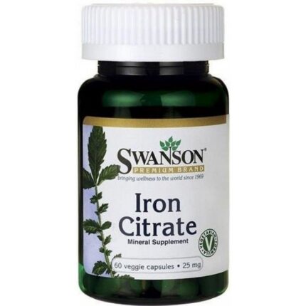Swanson Iron Citrate 25mg 60 сaps