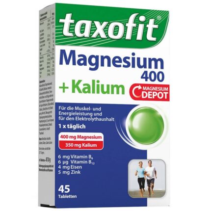 TAXOFIT Magnesium 400+Potassium Tablets, 45 St