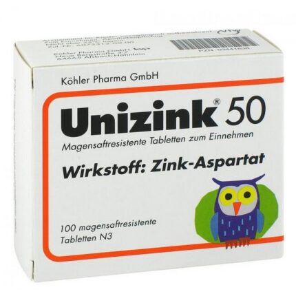 Unizink 50 Gastro-Resistant Tablets 100 pcs