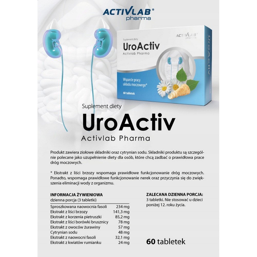 uroactiv urinary system cranberry 60 capsules Activlab UroActiv Cranberry Urinary System 60 Capsules