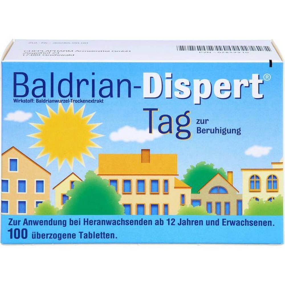 valerian dispert day coated tablets 100 pcs Valerian Dispert Day Coated Tablets 100 pcs