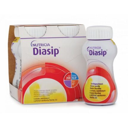 Diasip Nutridrink for Diabetics Vanilla 4 × 200 ml