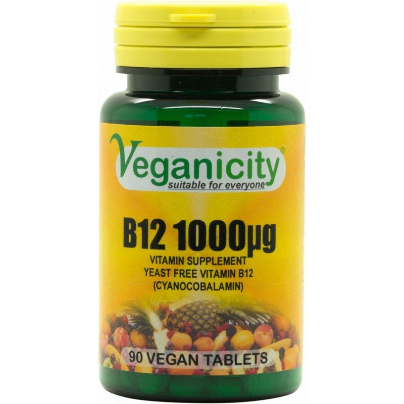 veganicity vitamin b12 1000 µg 90 tab Veganicity Vitamin B12 1000 µg 90 tab