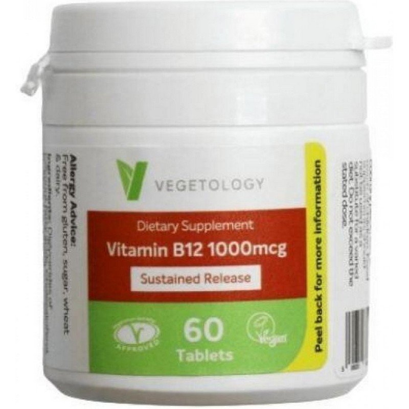 vegetology vitamin b12 1000 µg 60 tab Vegetology Vitamin B12 1000 µg 60 tab