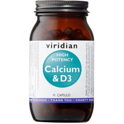 Viridian High Potency Calcium & D3 90 capsules