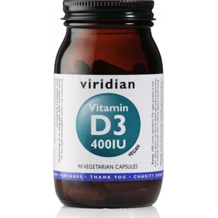 Viridian Vitamin D3 400iu 90 caps