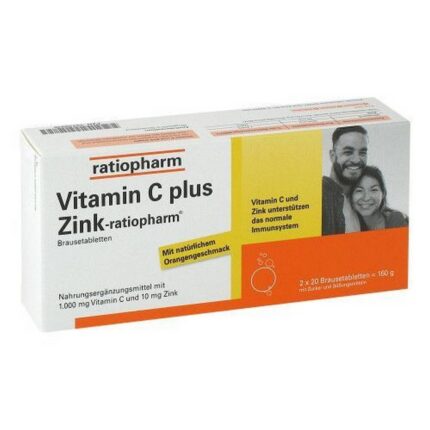 VITAMIN C PLUS zinc ratiopharm effervescent tablets, 40 pcs