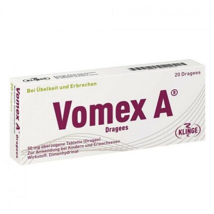 Vomex A Dragees 50 mg Coated Tablets 20 pcs
