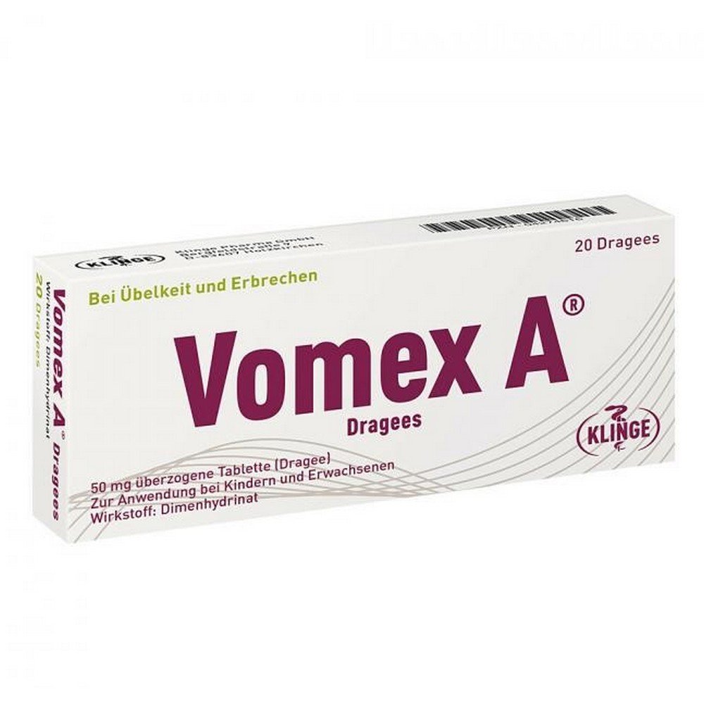 vomex a dragees 50 mg coated tablets 20 pcs Vomex A Dragees 50 mg Coated Tablets 20 pcs