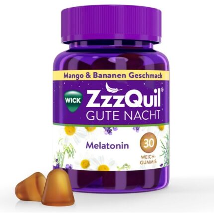 Wick ZzzQuil Good Night Soft Gums Mango & Banana 30 pcs