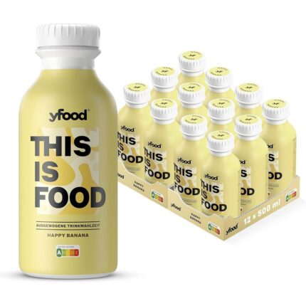yfood Banana Drink – 12 x 500 ml