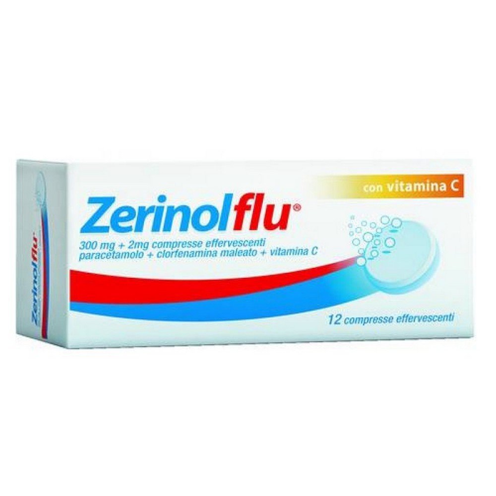 zerinolflu 300mg 141mg 280mg 12 compresse effervescenti analgesico antipiretico con vitamina c zerinolflu Zerinolflu 300 mg + 1.41 mg + 280 mg Effervescent Tablets with Vitamin C, 12 pcs — Zerinolflu