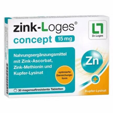Zink Loges Concept 15 mg 30 Pieces