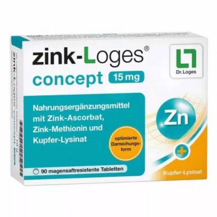 Zink Loges Concept 15 mg 90 Pieces