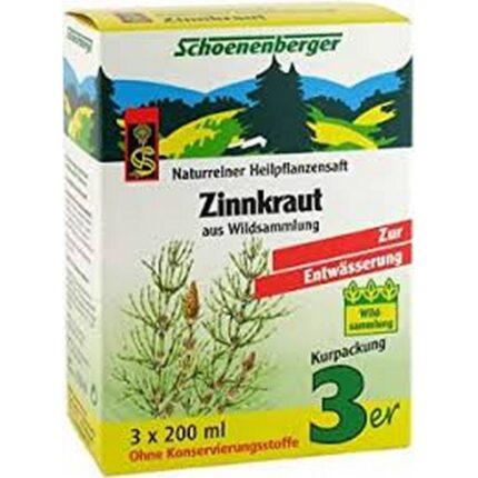 Zinnkraut Saft Schoenenberger Herbal Juice 3 × 200 ml